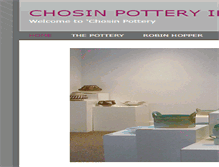 Tablet Screenshot of chosinpottery.ca